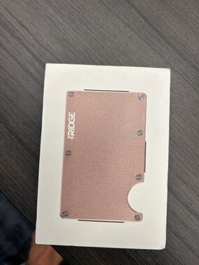 The Ridge Slim Rose Gold Wallet by Ridge